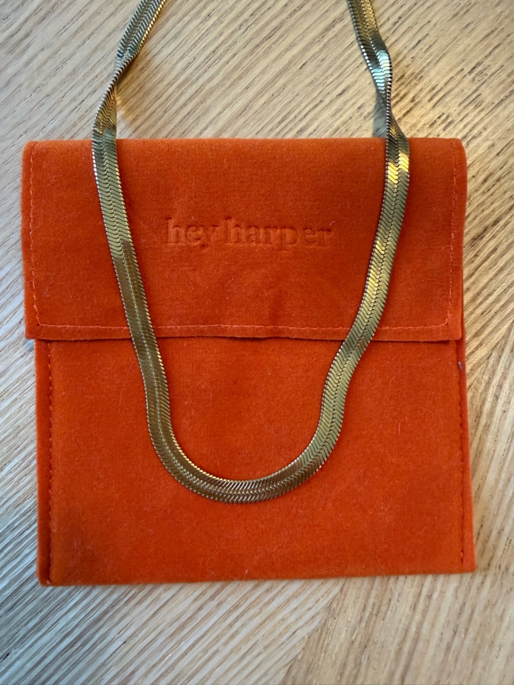 Hey Harper Waterproof Herringbone Necklace